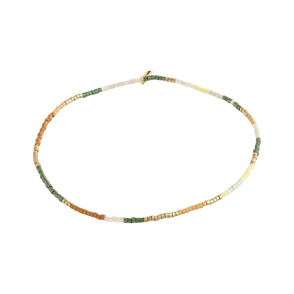 Alison Ankle Chain Brown - Gold Plated