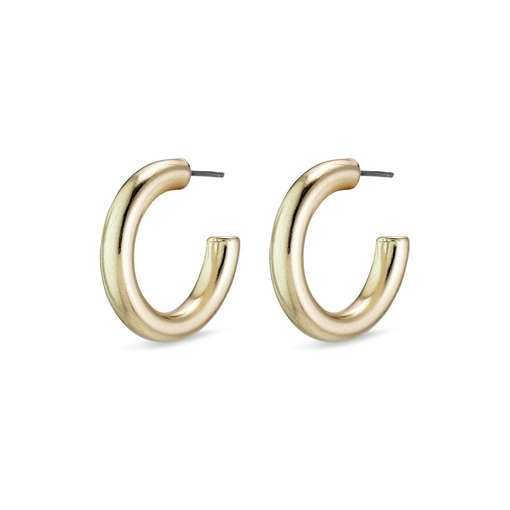 Maddie Pi Hoops - Gold Plated