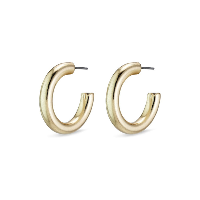 Maddie Pi Hoops - Gold Plated