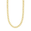 Charm Recycled Curb Necklace - Gold Plated