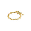 Charm Recycled Curb Chain Bracelet - Gold Plated