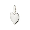 Charm Recycled Maxi Heart Pendant - Silver Plated