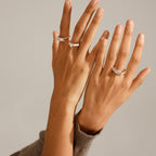 Hanna Schonberg x Pilgrim Recycled Rings - Silver Plated