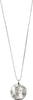 Leo Zodiac Sign Necklace - Silver Plated - Crystal