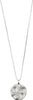 Virgo Zodiac Sign Necklace - Silver Plated - Crystal
