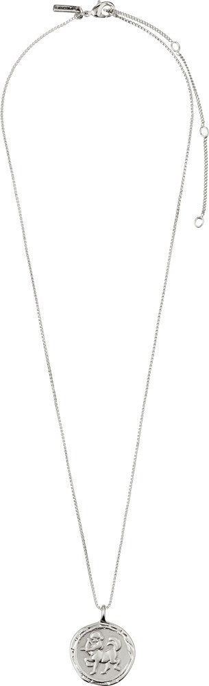 Sagittarius Zodiac Sign Necklace - Silver Plated - Crystal