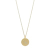 Taurus Zodiac Sign Necklace - Gold Plated - Crystal