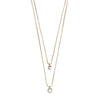 Lucia Pi Necklace - Gold Plated - Double