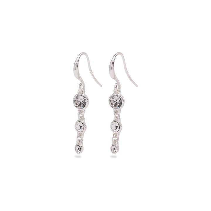 Lucia Pi Earrings - Silver Plated - Long