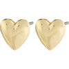 Sophia Recycled Heart Earrings - Gold Plated