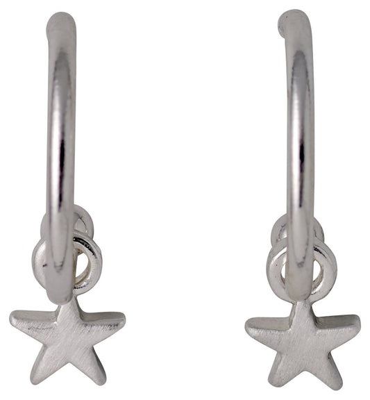 Ava Pi Hoops - Silver Plated