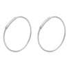 Raquel Pi Hoops - Silver Plated 18mm