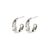 Bathilda Earrings - Silver Plated