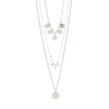 Carol Necklace - Silver Plated Crystal