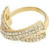 Edtli Crystal Ring - Gold Plated