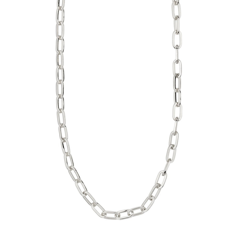Bibi Necklace - Silver Plated - White
