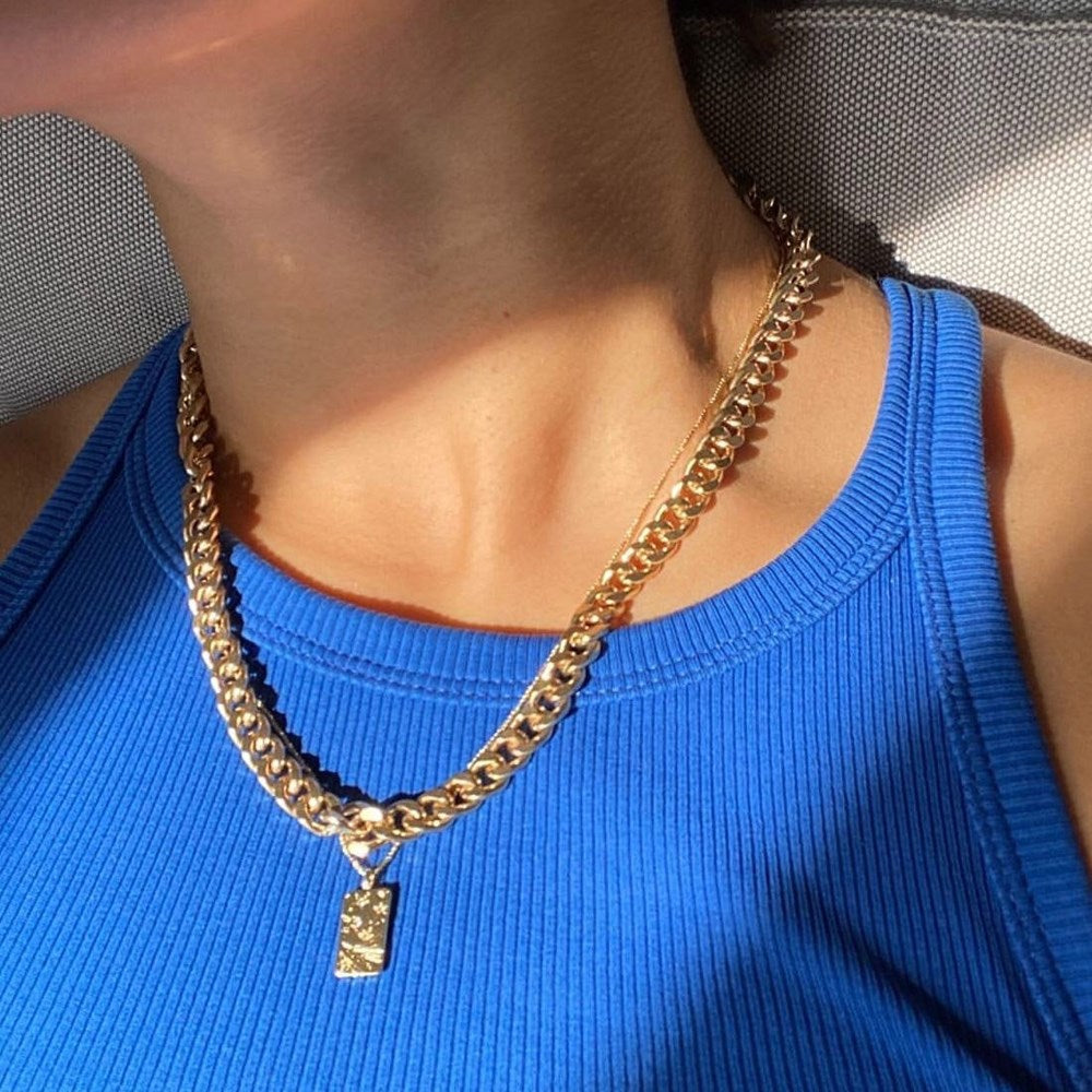 Fuchsia Necklace - Gold Plated