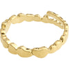 Lulu Recycled Stack Ring - Gold Plated