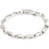 Lulu Recycled Chain Stack Ring - Silver Plated