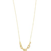 Coby Recycled Crystal Pendant Necklace - Gold Plated