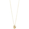 Em Wavy Pendant Necklace  - Gold Plated
