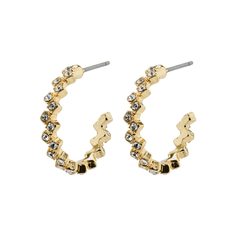 Jolene Earrings - Gold Plated Crystal