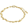 Hallie Organic Shaped Crystal Bracelet - Gold Plated