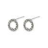 Tessa Earrings - Silver Plated - Crystal