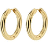 Edea Recycled Hoops - Gold Plated