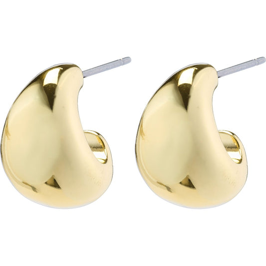 Alexane Recycled Chunky Mini Hoop Earrings - Gold Plated