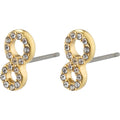 Rogue Recycled Crystal Earrings - Gold Plated