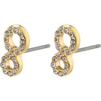 Rogue Recycled Crystal Earrings - Gold Plated