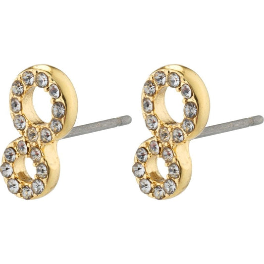 Rogue Recycled Crystal Earrings - Gold Plated