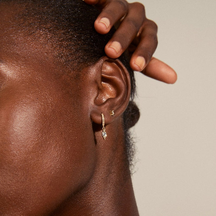 Elza Earrings - Gold Plated Crystal