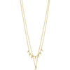 Sia Recycled Crystal Chain 2-In-1 - Gold Plated