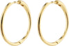 Eanna Recycled Large Hoops - Gold Plated