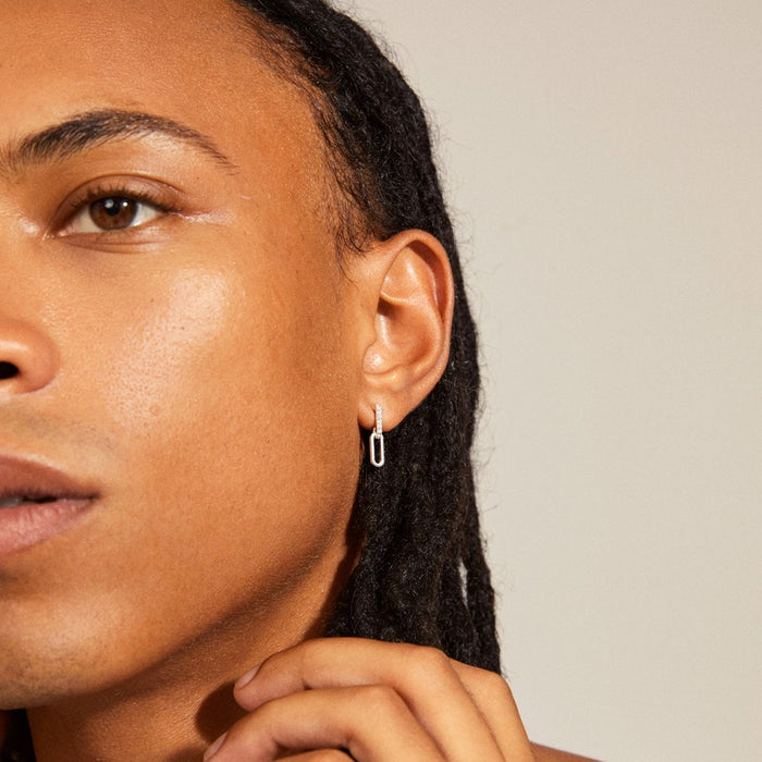 Elise Earrings - Silver Plated Crystal