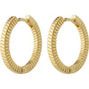 Dominique Recycled Hoop Earrings - Gold Plated