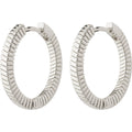 Dominique Recycled Hoop Earrings - Silver Plated