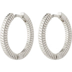 Dominique Recycled Hoop Earrings - Silver Plated