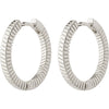 Dominique Recycled Hoop Earrings - Silver Plated